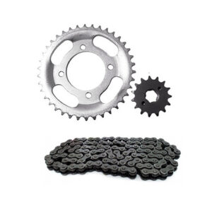 SPROCKET + CADENA (COMPLETO) NOBORU CGL-125 (43T/15T, 428H- 124L)