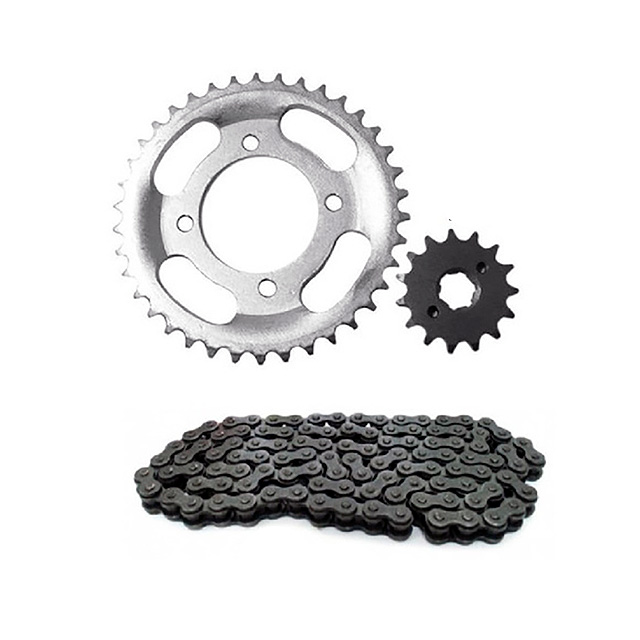 SPROCKET + CADENA (COMPLETO) NOBORU CGL-125 (43T/15T, 428H- 124L)