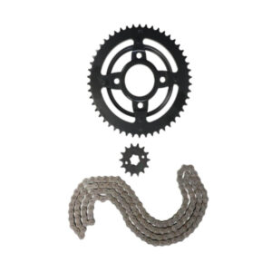 SPROCKET + CADENA (COMPLETO) NOBORU DAKAR, JIALING (50T/15T, 420H-136L)
