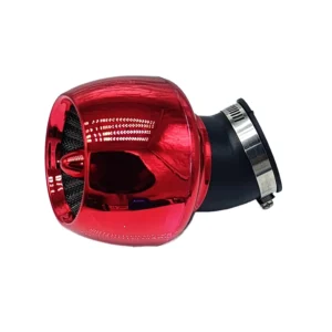 FILTRO DE AIRE UNIVERSAL (ESTILO PIPA) 42mm ROJO TIPO VENTILADOR
