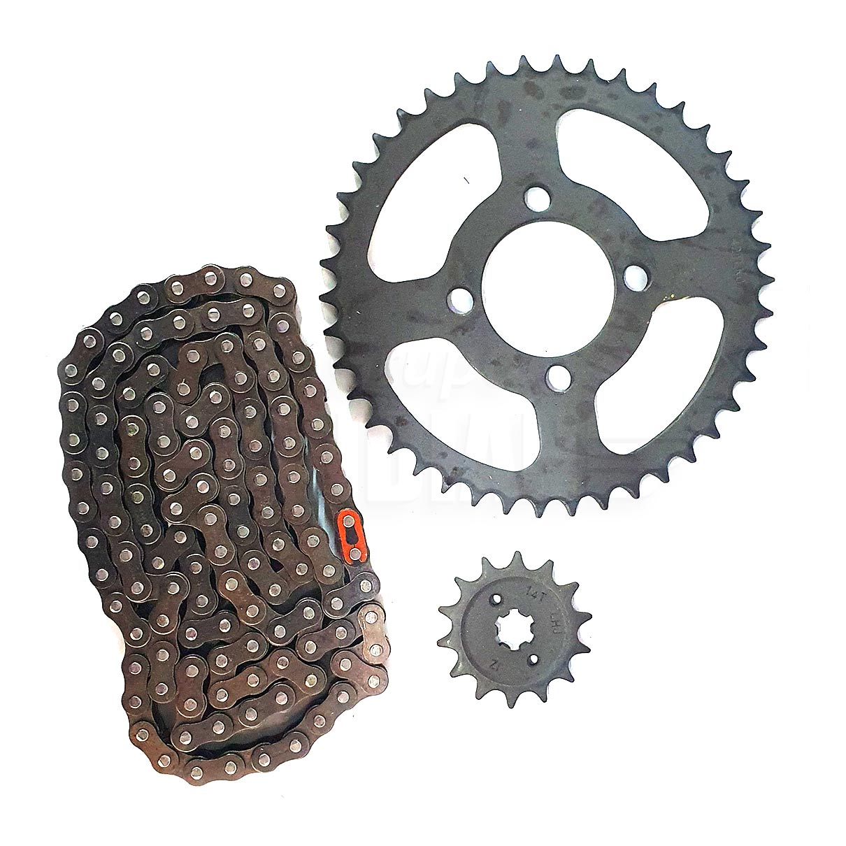 SPROCKET + CADENA (COMPLETO) NOBORU XCD125/PLATINA125
