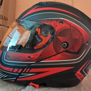 casco WLT108 NEGRO y ROJO