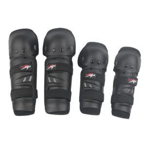 CODERAS Y RODILLERAS NEGRO PT-056, PRO-BIKER