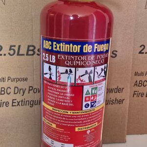 EXTINGUIDOR 2.5LBS ABC RECARGABLE