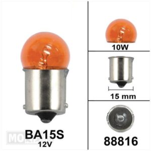 BOMBILLA 12V 1CONTAC 10W PIDE