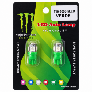 ACCESORIOS VERDE T10-5050-5LED