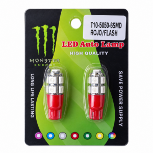 ACCESORIOS VERDE T10-5050-9LED FLASH