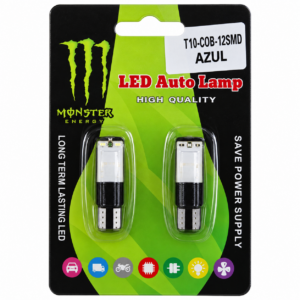 ACCESORIOS ROJO T10-COB-12SMD FLASH